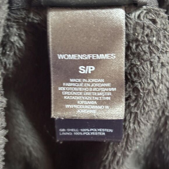 The North Face Osito Jacket Women's Small Black Fleece Fuzzy Full Zip High Pile - Picture 6 of 8